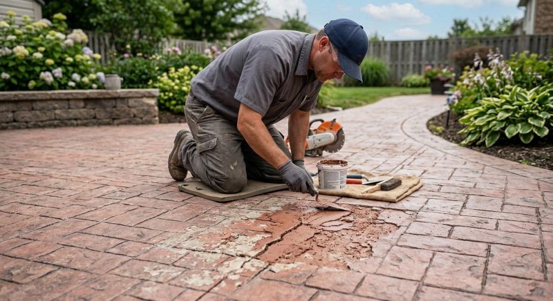 Decorative Concrete Repair in Marysville, OH